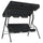 Garden Swing Chair Anthracite Powder-coated steel 66.9x43.3x60.2 in - vidaXL