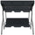 Garden Swing Chair Anthracite Powder-coated steel 66.9x43.3x60.2 in - vidaXL