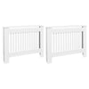 vidaXL Radiator Covers 2 pcs White MDF 44.1'', 276003