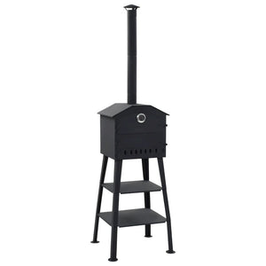 vidaXL Outdoor Pizza Oven Charcoal Fired with 2 Fireclay Stones, 40362