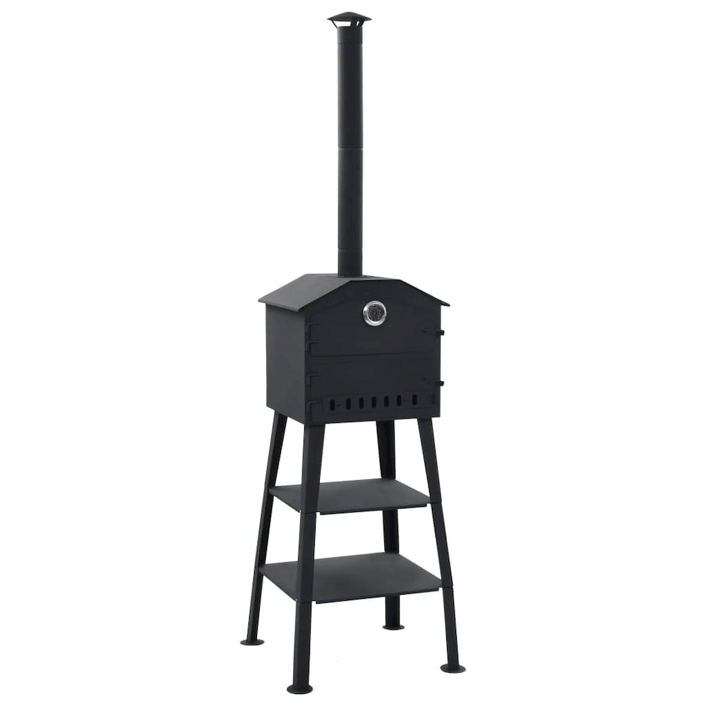 vidaXL Outdoor Pizza Oven Charcoal Fired with 2 Fireclay Stones, 40362