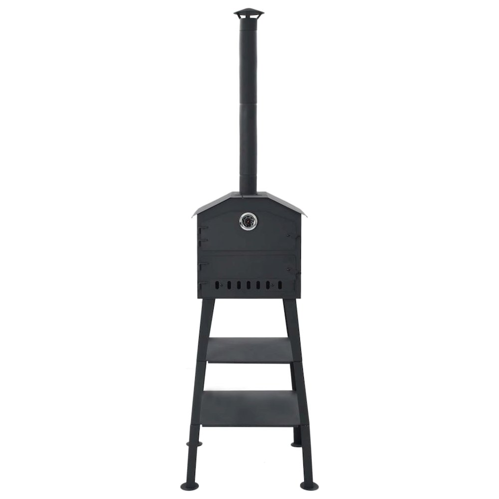 vidaXL Outdoor Pizza Oven Charcoal Fired with 2 Fireclay Stones, 40362