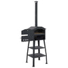vidaXL Outdoor Pizza Oven Charcoal Fired with 2 Fireclay Stones, 40362
