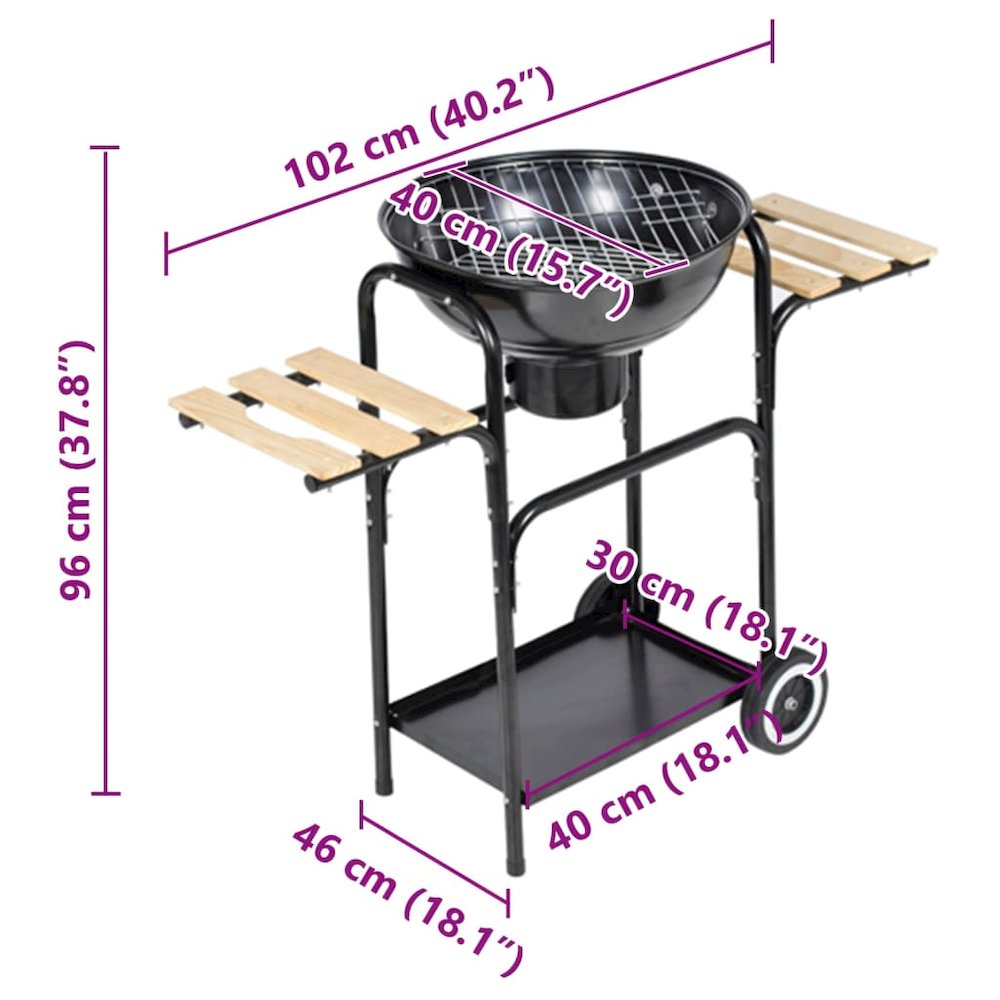 vidaXL -BBQKogel2taf / 2012.03.14 Replaces 40258