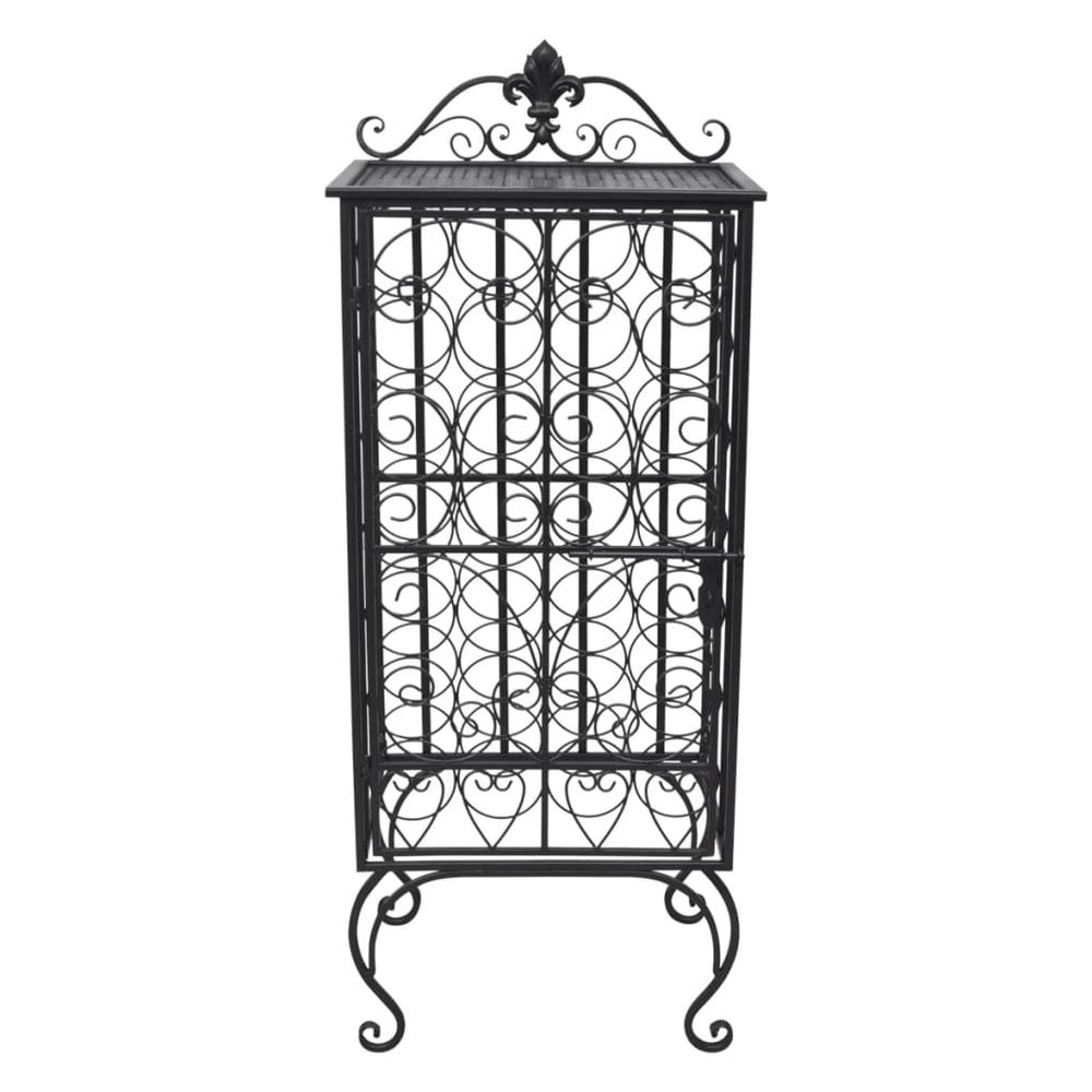vidaXL Wine Rack for 28 Bottles Metal, 240937