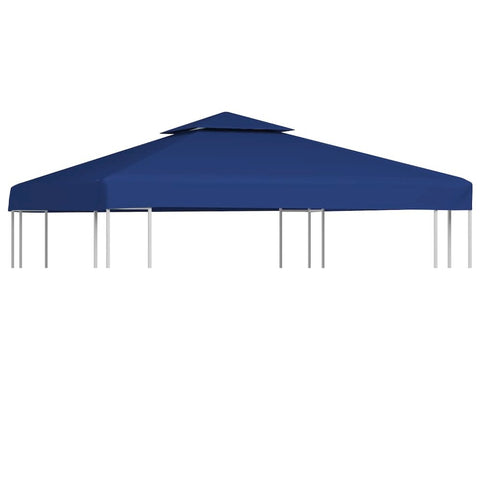 Gazebo Canopy Dark Blue Polyester with PVC coating 9.8ft x 9.8ft - vidaXL