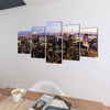 Canvas Wall Print Set Birds Eye View of New York Skyline 79'' x 39'', 241547 - vidaXL