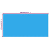 Rectangular Pool Cover 216 x 108 inch PE Blue, 90678 - vidaXL