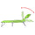 Sun Lounger Apple Green Polyester Large Foldable Sun Lounger - vidaXL