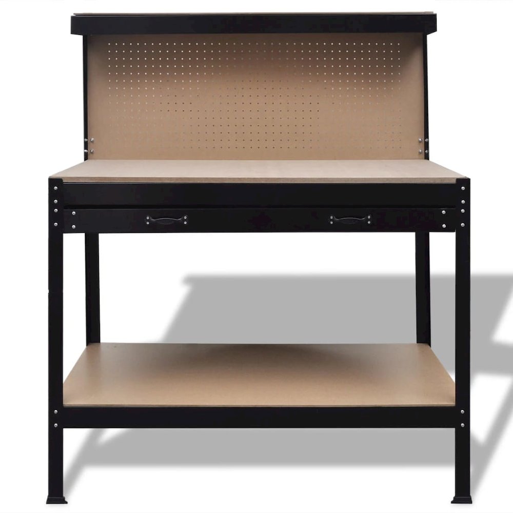 Workbench with Pegboard and Drawer, 141769 - vidaXL