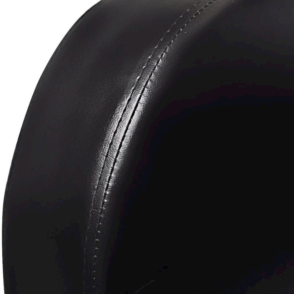 Recliner Sofa Black Faux Leather 3-seater Adjustable Footrests - vidaXL