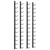 Wall Mounted Wine Racks for 12 Bottles 2 pcs Black Iron - vidaXL