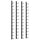 Wall Mounted Wine Racks for 12 Bottles 2 pcs Black Iron - vidaXL