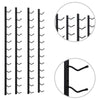 Wall Mounted Wine Racks for 12 Bottles 2 pcs Black Iron - vidaXL