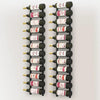 Wall Mounted Wine Racks for 12 Bottles 2 pcs Black Iron - vidaXL