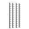 Wall Mounted Wine Racks for 12 Bottles 2 pcs Black Iron - vidaXL