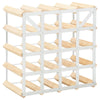 Wine Rack for 20 Bottles Solid Pinewood - vidaXL