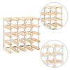 Wine Rack for 20 Bottles Solid Pinewood - vidaXL