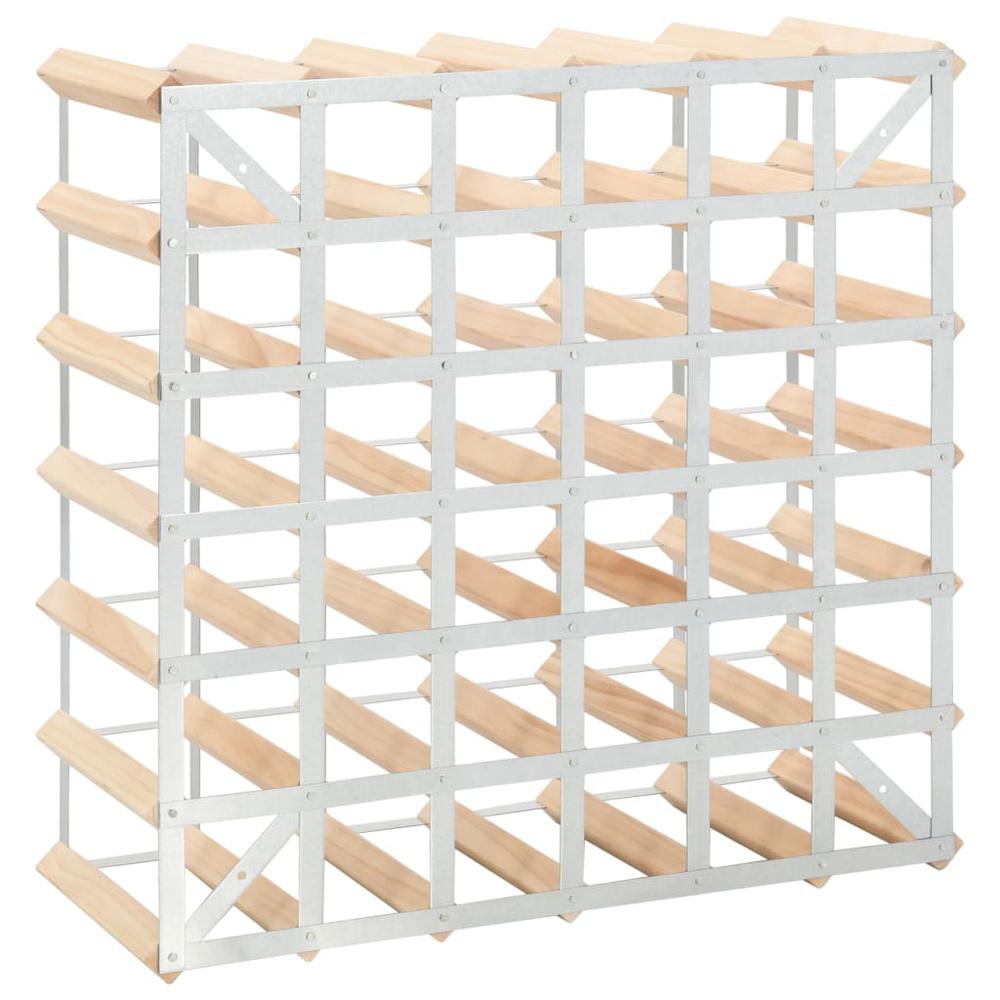 Wine Rack for 42 Bottles Solid Pinewood - vidaXL