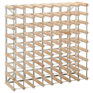 Wine Rack for 72 Bottles Solid Pinewood - vidaXL