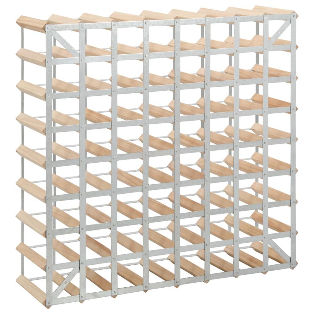 Wine Rack for 72 Bottles Solid Pinewood - vidaXL