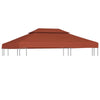 2-Tier Gazebo Top Cover 9.1 oz/ydÂ² 13.1'x9.8' Terracotta - vidaXL