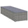 vidaXL Sun Lounger with Cushion Poly Rattan Gray, 46220