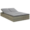 Sun Bed Grey and Dark Grey - vidaXL