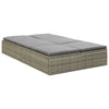 Sun Bed Grey and Dark Grey - vidaXL