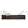 Sun Lounger Brown rattan and cream white cushion - vidaXL