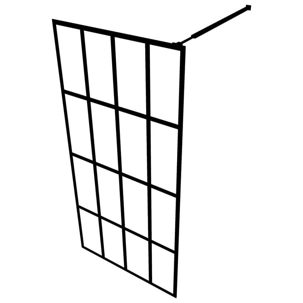 vidaXL Walk-in Shower Screen Tempered Glass 39.4''x76.8'', 145676