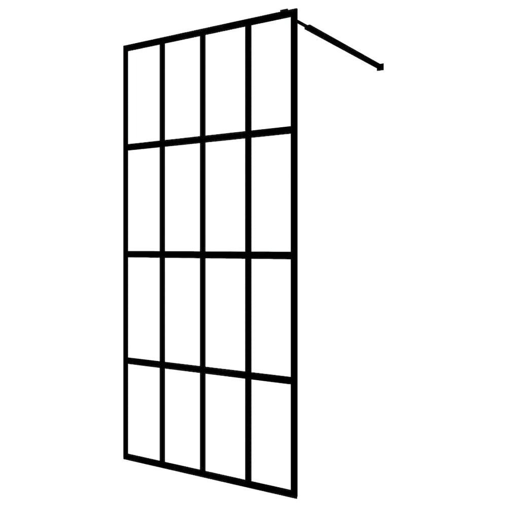 vidaXL Walk-in Shower Screen Tempered Glass 46.5''x74.8'', 145677