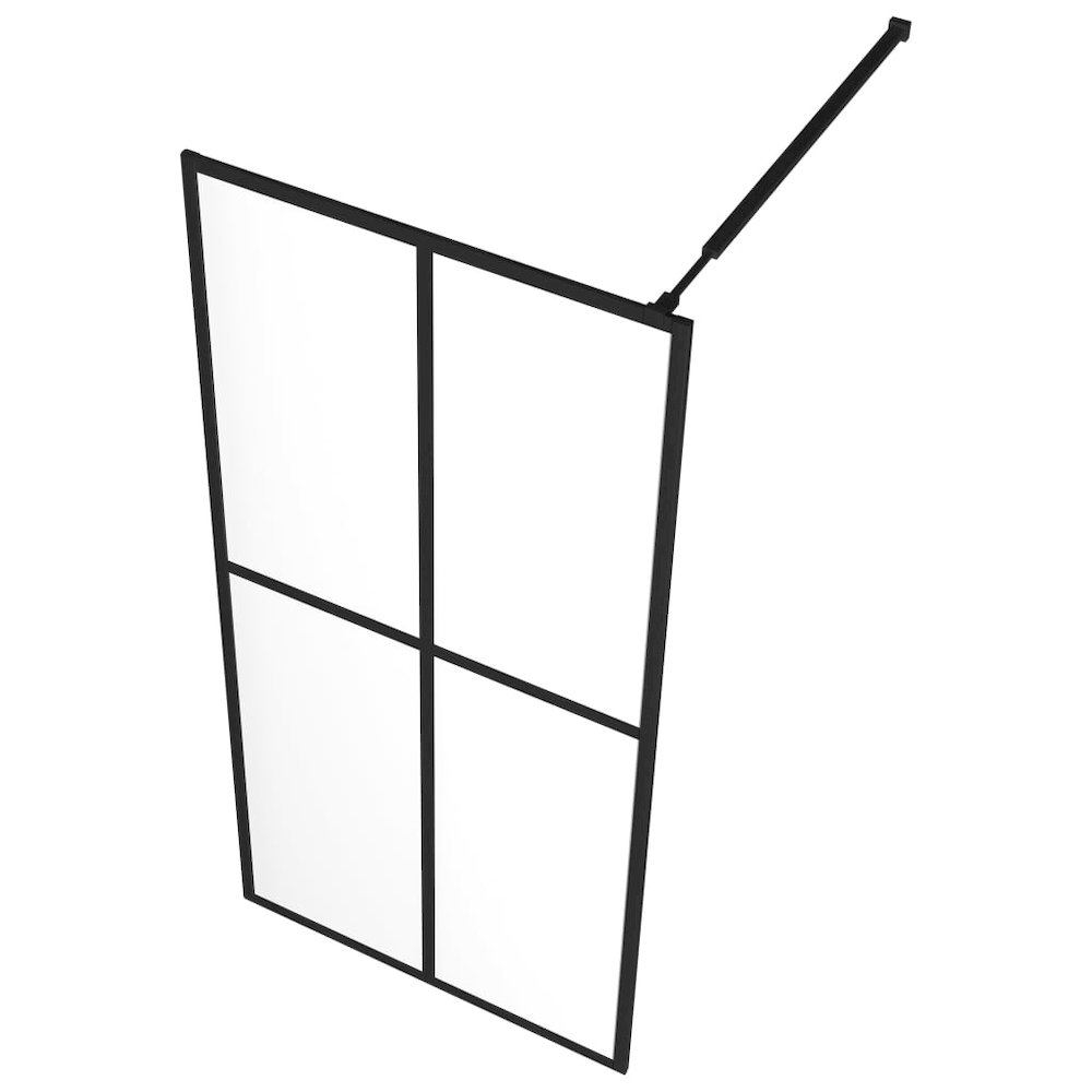 vidaXL Walk-in Shower Screen Tempered Glass 46.5''x74.8'', 145682