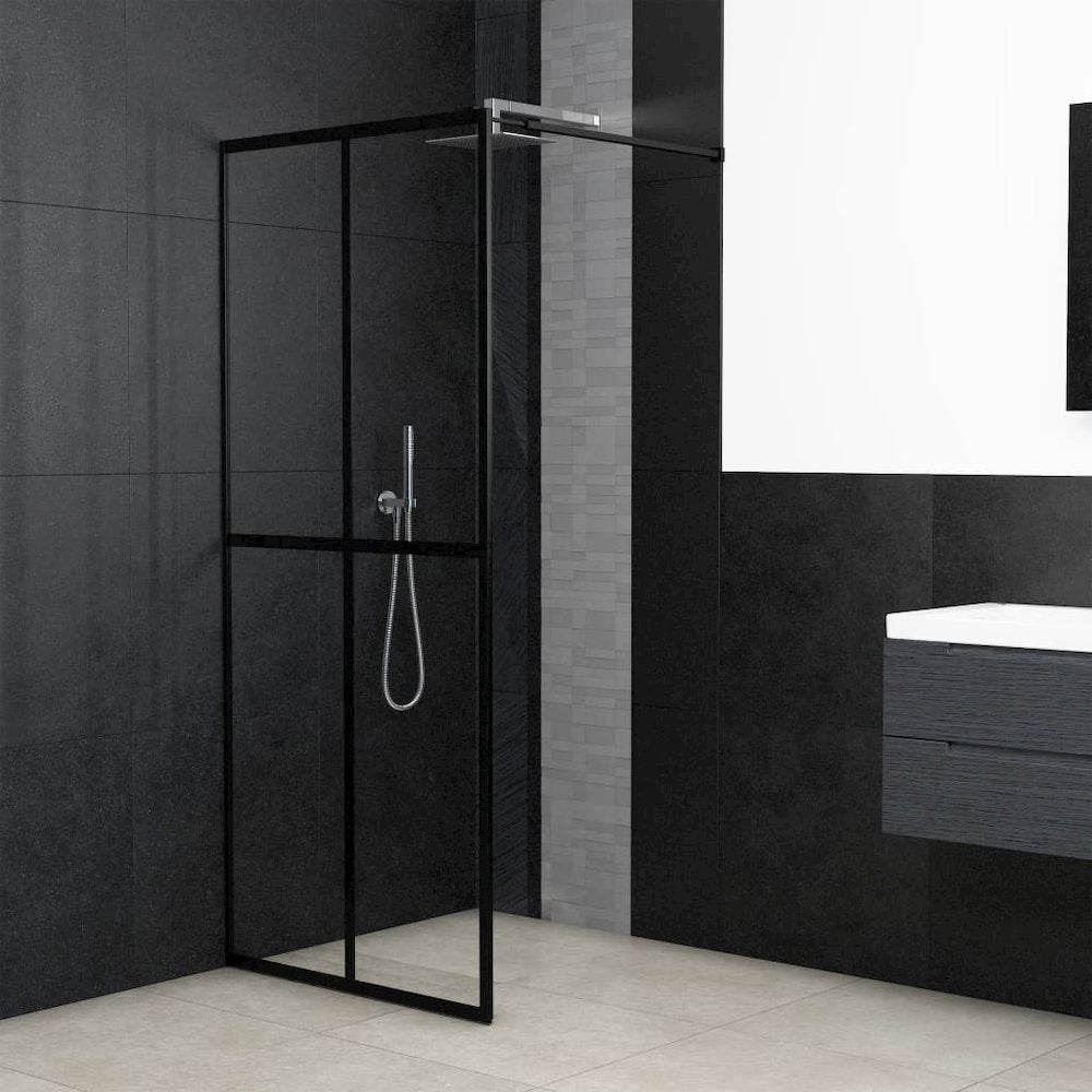 vidaXL Walk-in Shower Screen Tempered Glass 46.5''x74.8'', 145682