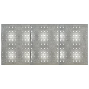 vidaXL Wall-mounted Peg Boards 3 pcs 15.7''x22.8'' Steel, 145349