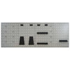 vidaXL Wall-mounted Peg Boards 4 pcs 15.7''x22.8'' Steel, 145352
