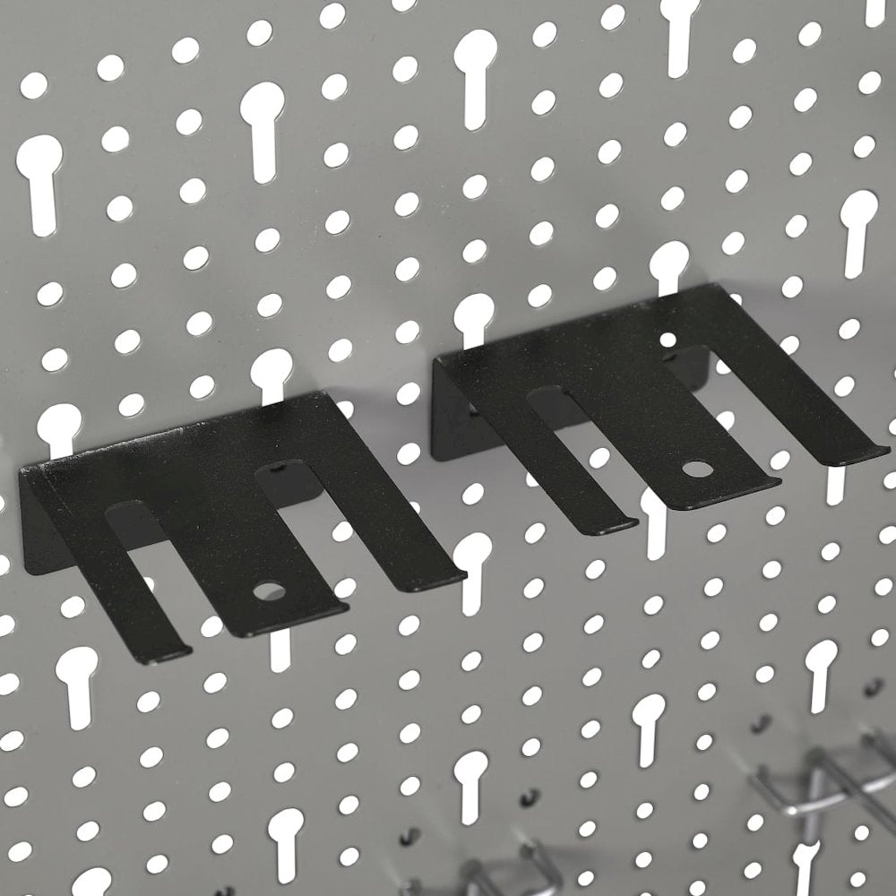vidaXL Wall-mounted Peg Boards 4 pcs 15.7''x22.8'' Steel, 145352