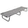 Sun Lounger Grey Strong steel frame & 600D polyester Standard - vidaXL