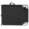 Sunlounger Black Powder-coated aluminum Standard Foldable - vidaXL