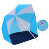 vidaXL Beach Umbrella Shelter Blue and White 70.9'' Fabric 7807