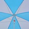 vidaXL Beach Umbrella Shelter Blue and White 70.9'' Fabric 7807