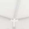 Party Tent White with Black Mesh - vidaXL