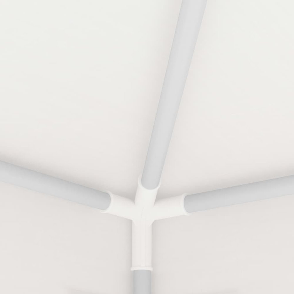 Party Tent White with Black Mesh - vidaXL