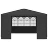 Party Tent Anthracite Polyethylene, Steel 13.1 x 13.1 ft - vidaXL