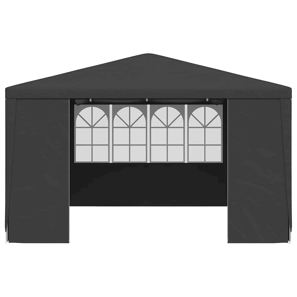 Party Tent Anthracite Polyethylene, Steel 13.1 x 13.1 ft - vidaXL