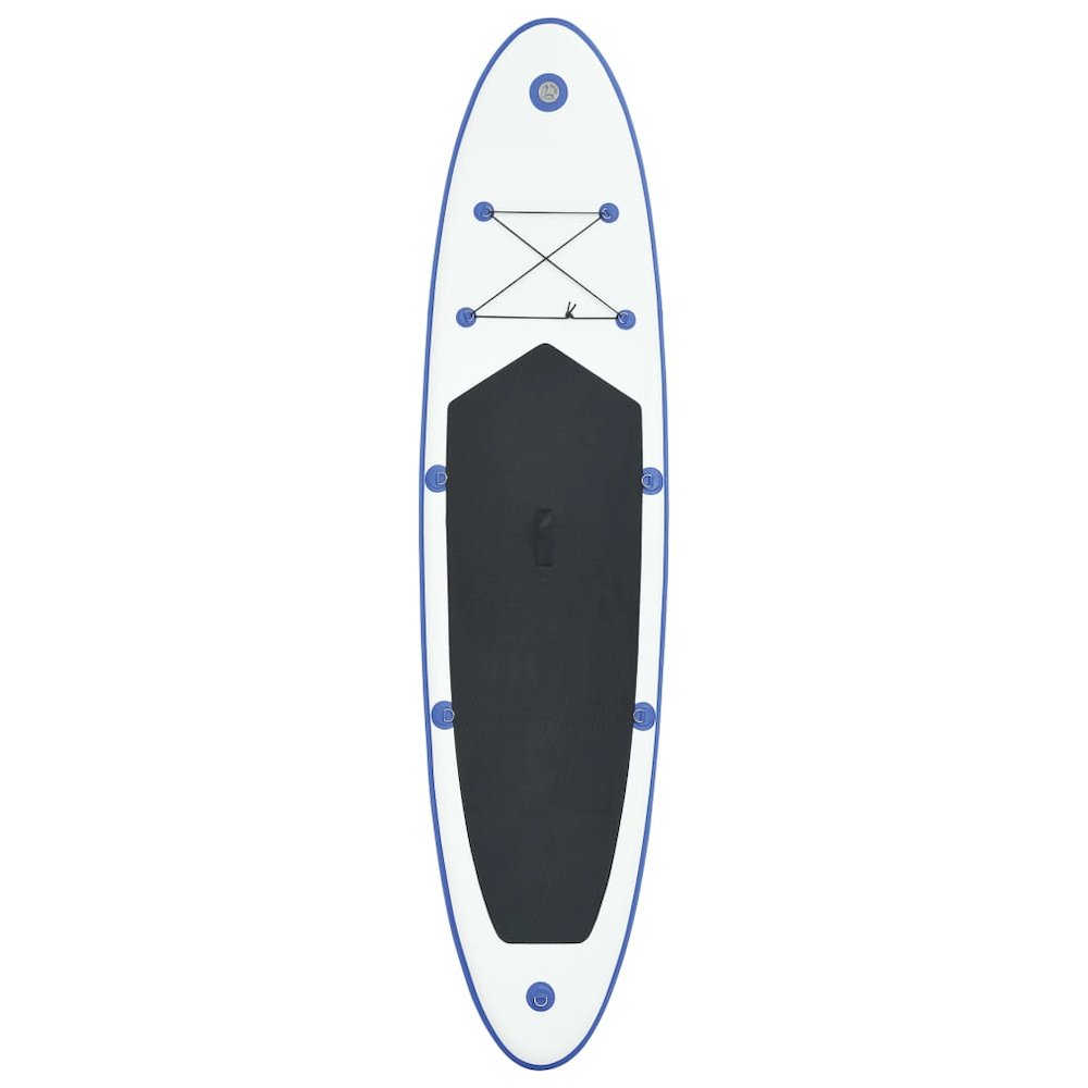 Stand Up Paddle Board Set SUP Surfboard Inflatable Blue and White - vidaXL
