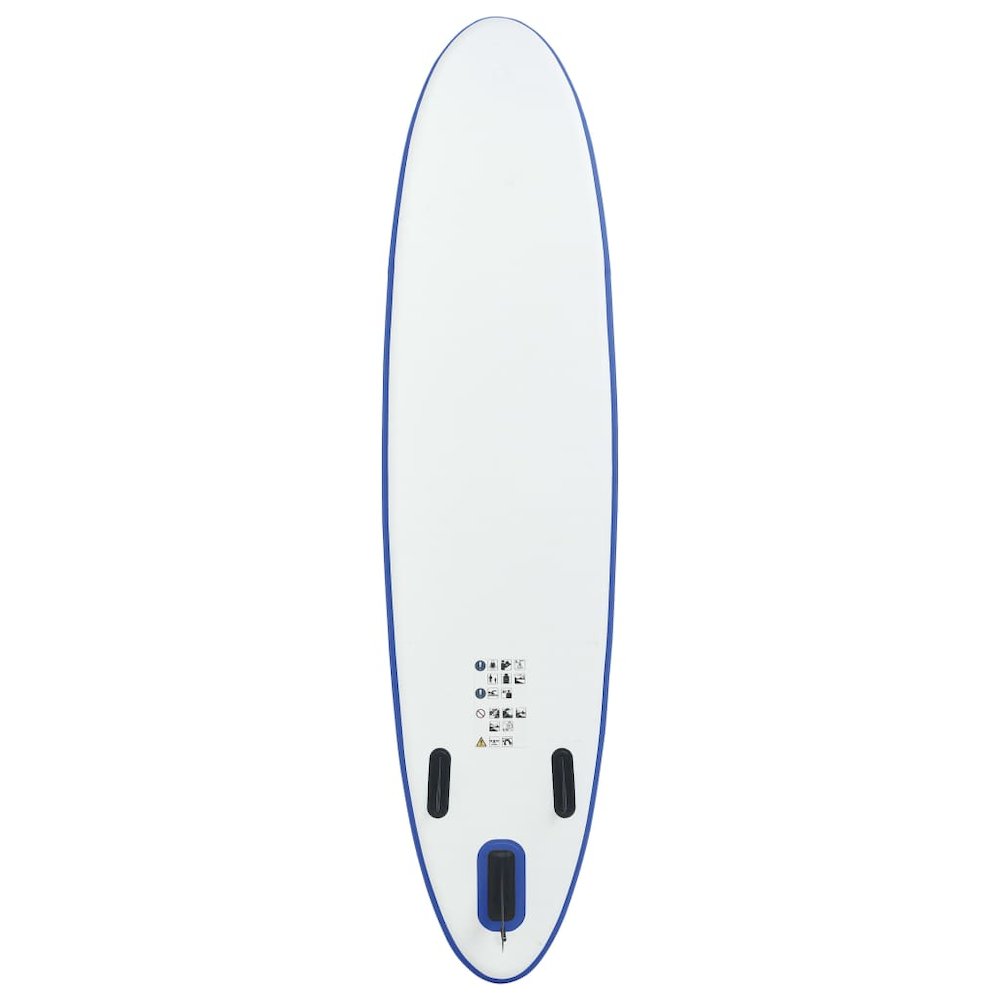 Stand Up Paddle Board Set SUP Surfboard Inflatable Blue and White - vidaXL