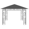 Gazebo Anthracite Powder-coated steel, polyester 9.8x9.8x8.9 ft - vidaXL