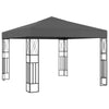 Gazebo Anthracite Polyester fabric 9.8 x 9.8 ft Decorative Inlays - vidaXL