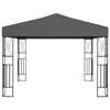 Gazebo Anthracite Polyester fabric 9.8 x 9.8 ft Decorative Inlays - vidaXL